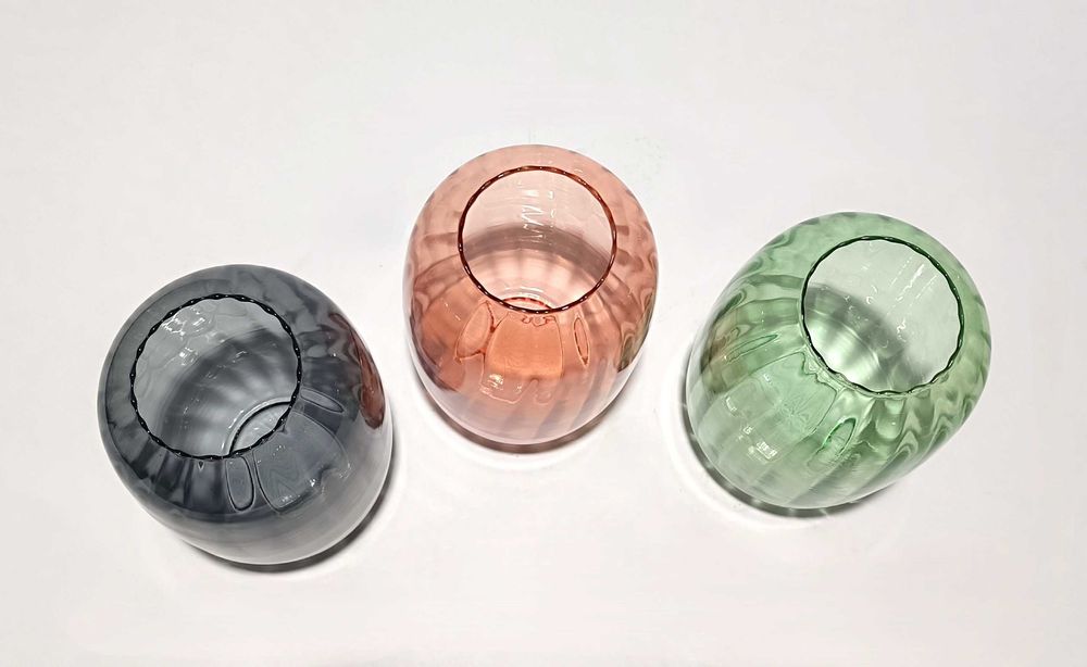 Jarras em vidro três cores