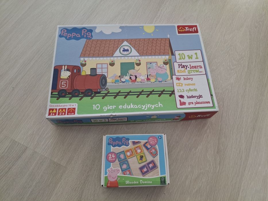 2 gry Świnka peppa i domino