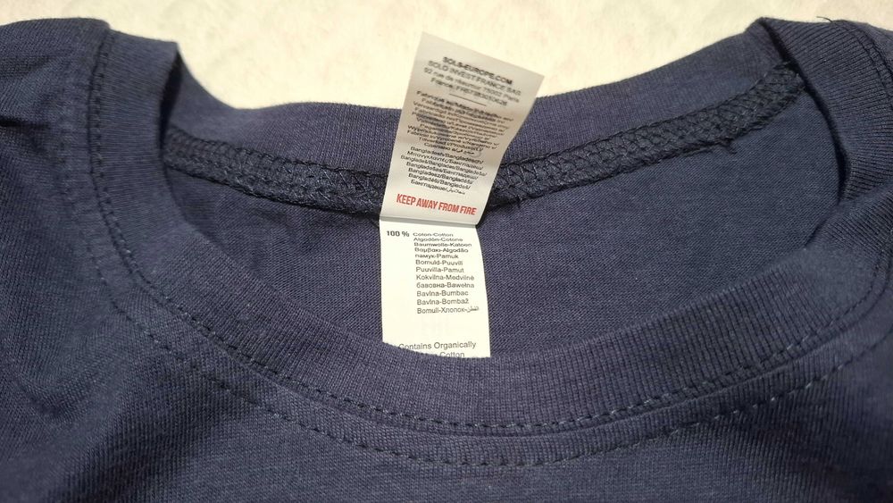 Koszulka, krótki rękaw, T-shirt, granatowa, Amazon, Sol's, M (Odzież)