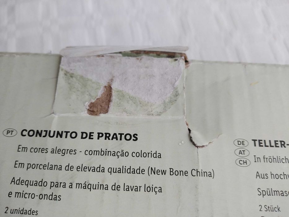 Conjunto de 2 Pratos do Lidl