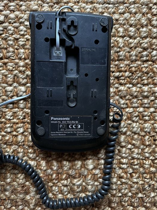 Телефон Panasonic KX-TS55RU-B стаціонарний кнопковий