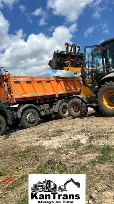 Usługi Koparką ładowarką Wywrotką utwardzanie terenu wywóz gruzu ziemi