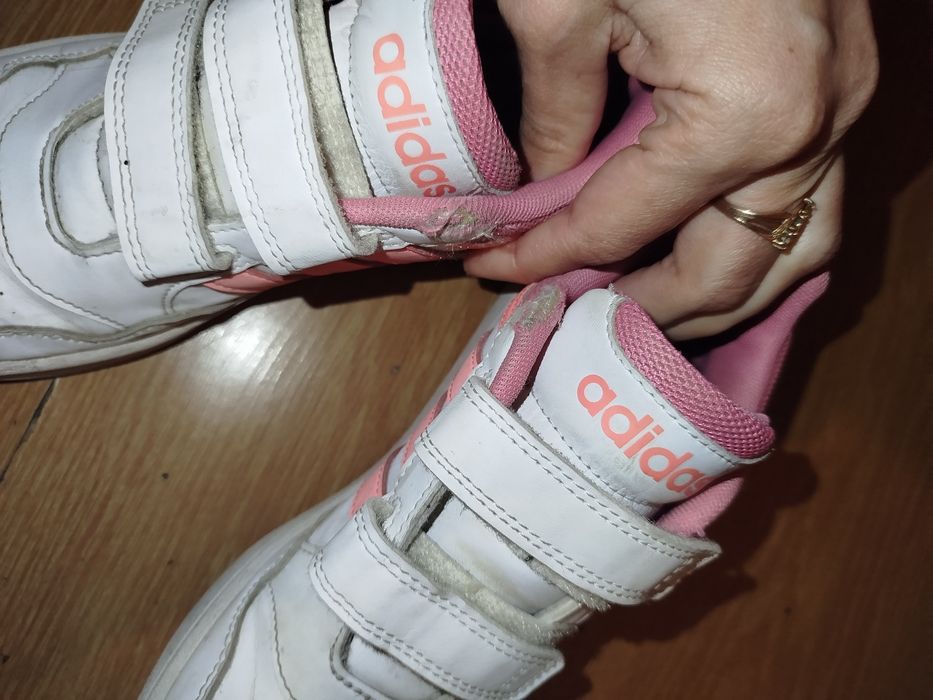 Кросівки adidas білі кеди Адідас на ліпучках