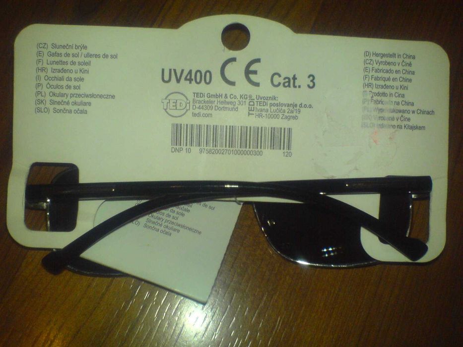 Okulary PrzeciwSłoneczne UV400 sonnenbrille NOWE Nieużywane Opakowanie