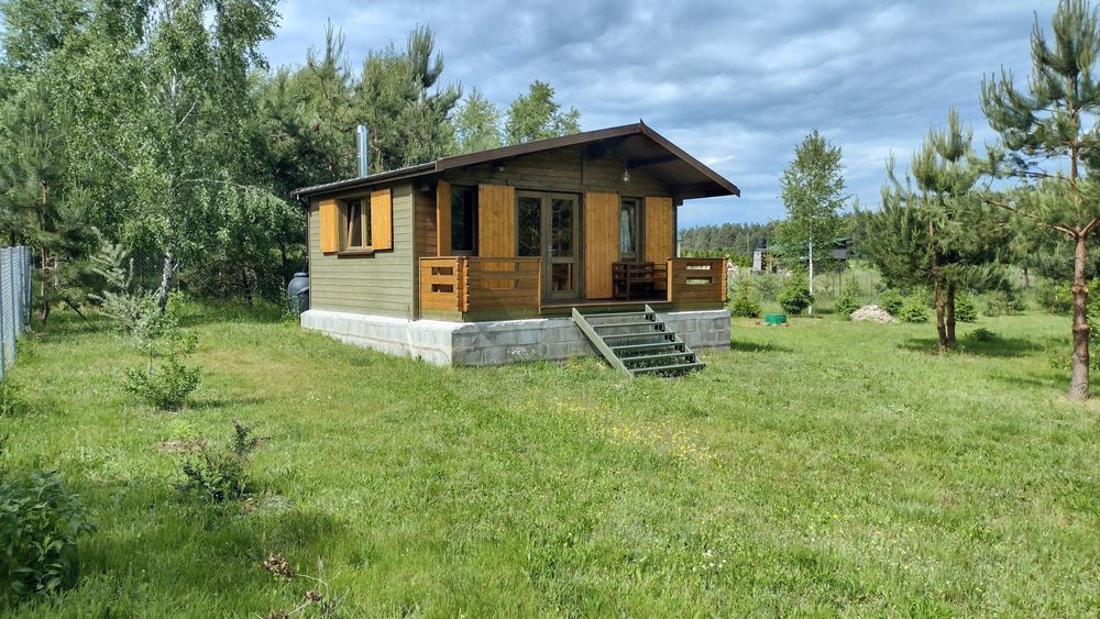Domek letniskowy, media, działka 15,4 ar - Mazury Zachodnie - jeziora i lasy