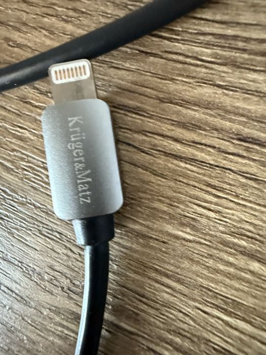 Kabel Kruger&Matz USB - Apple Lightning 1 m czarny