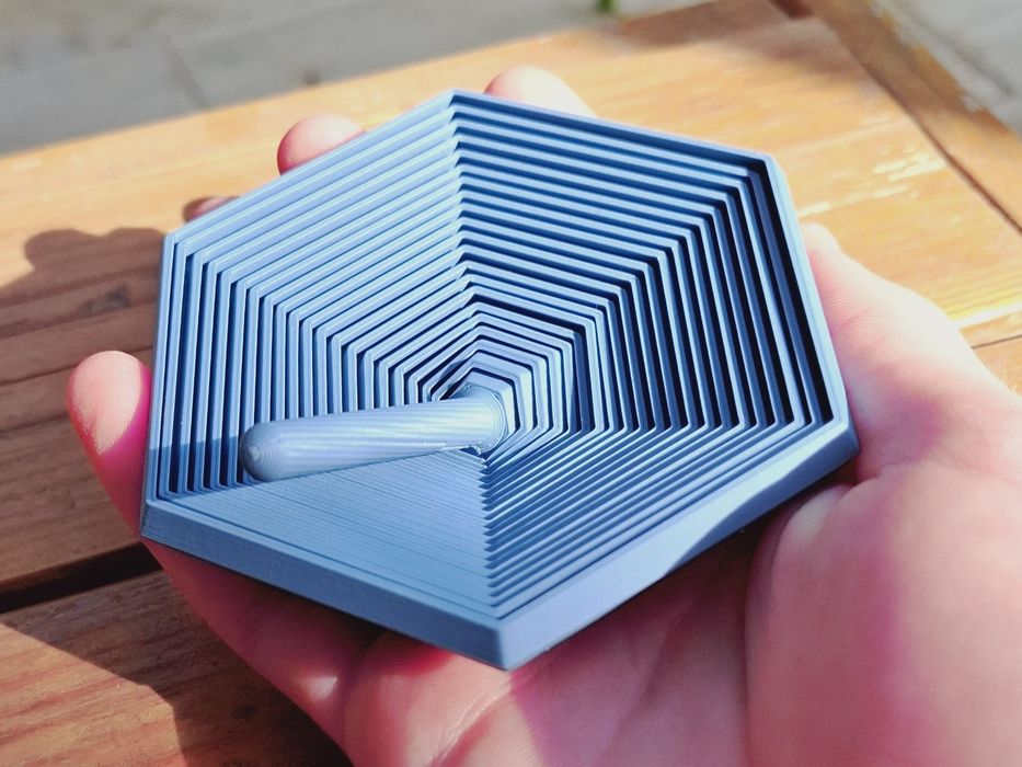 Fidget Torção Hexagonal - com alça