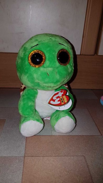 Ty beanie boos глазастик черепаха зеленая TURBO 15 см оригинал