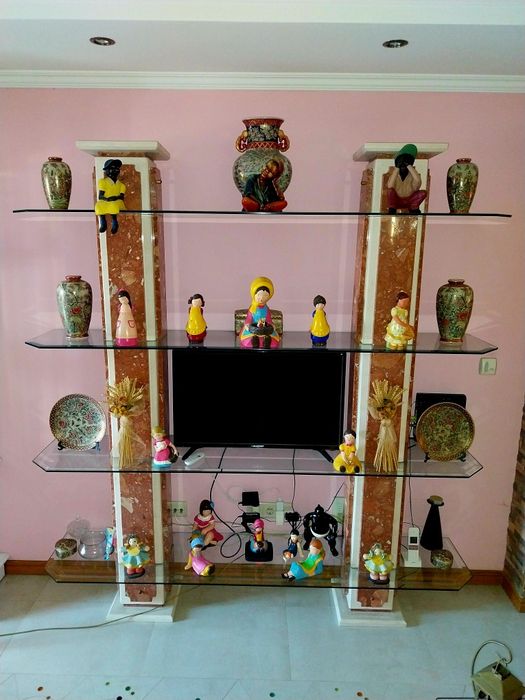 Movel Estante Antigo - Mármore e Lioz