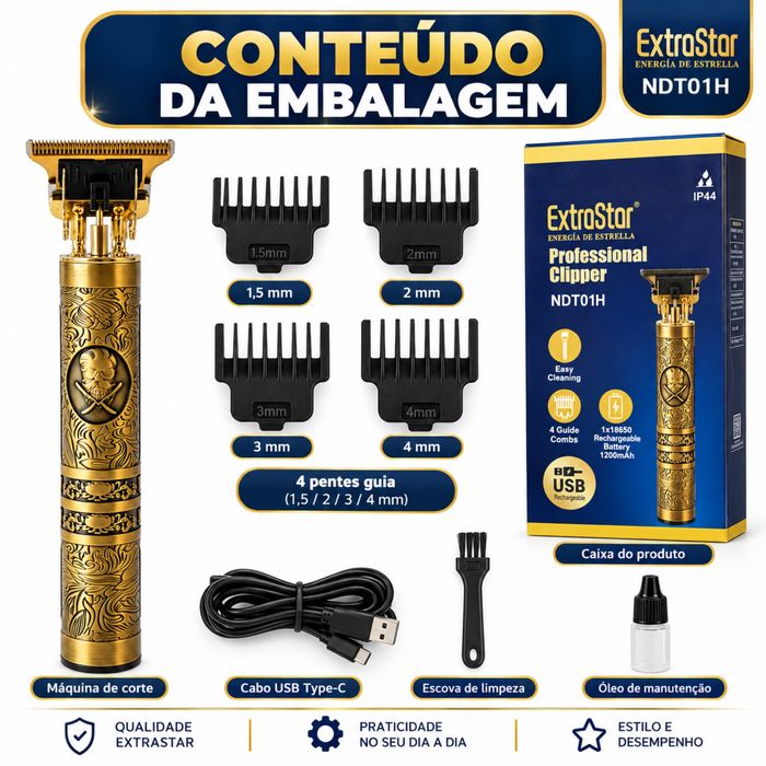 Máquina de Cortar Cabelo Profissional