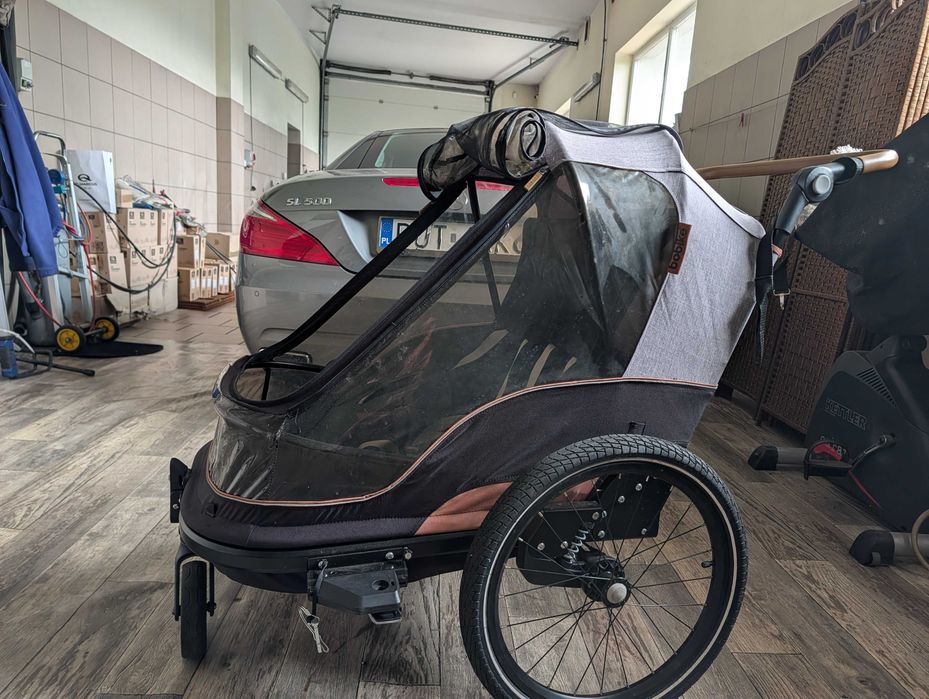 przyczepka rowerowa Bobike Moobe 2w1 | Grey