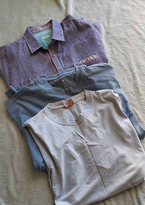2 tshirty H&M i primark i koszulka Tom Tailor 38/40