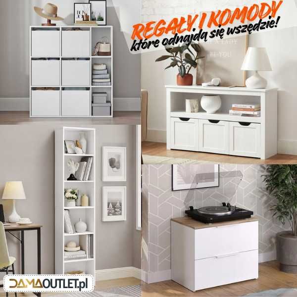 SZAFKA pod umywalkę komoda biały połysk DUŻY wybór DaMaOutlet.pl