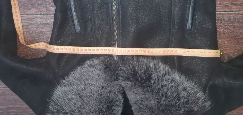 Курточка косуха ares, дубленка авіатор ares, дублянка ares коротка