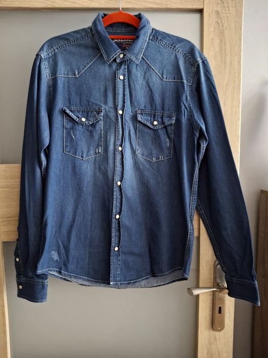Koszula jeans długi rękaw Jack&Jones M męska