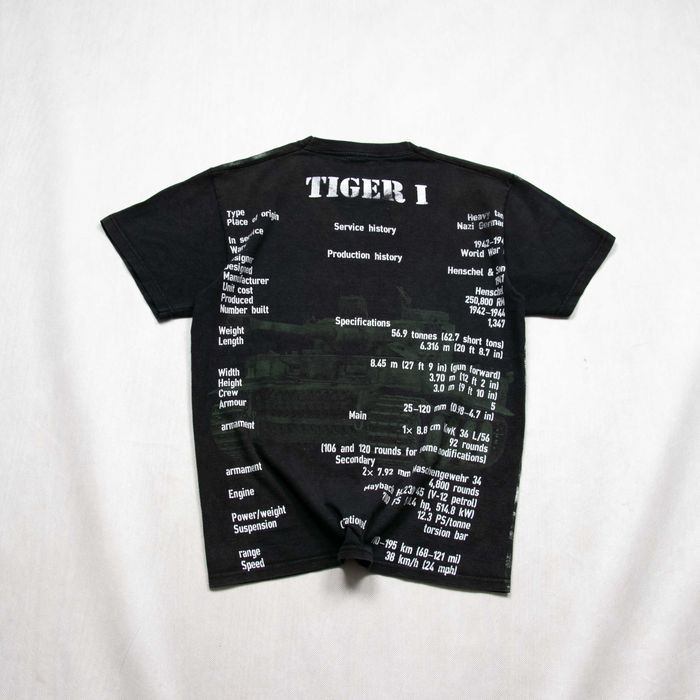 Tiger I overprint t-shirt S/M slim