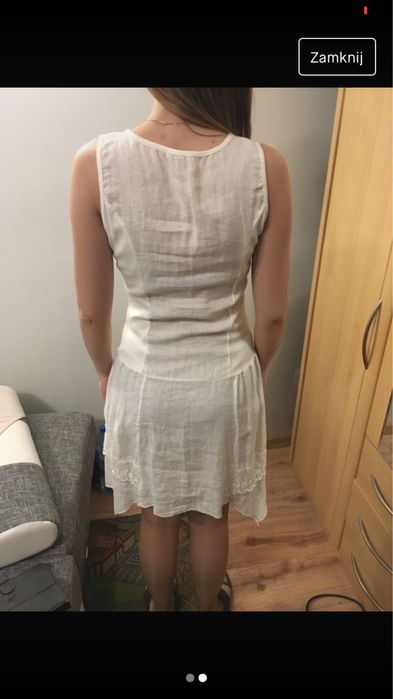Lniana sukienka 36