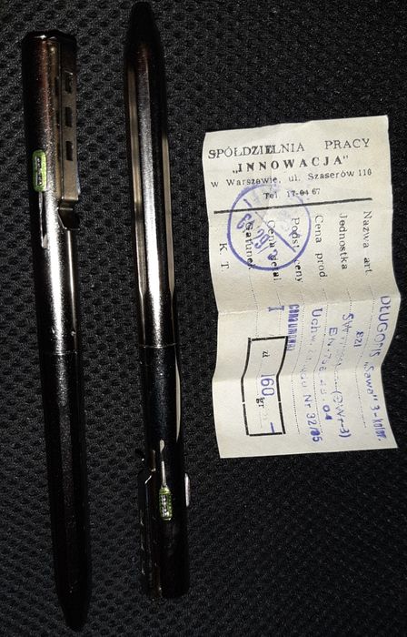 Dwa długopisy "Sawa"-  Spółdzielnia Pracy "Innowacja" w Warszawie"