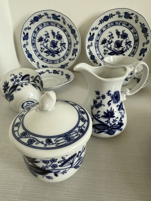 Wzór cebulowy zestaw do kawy herbaty