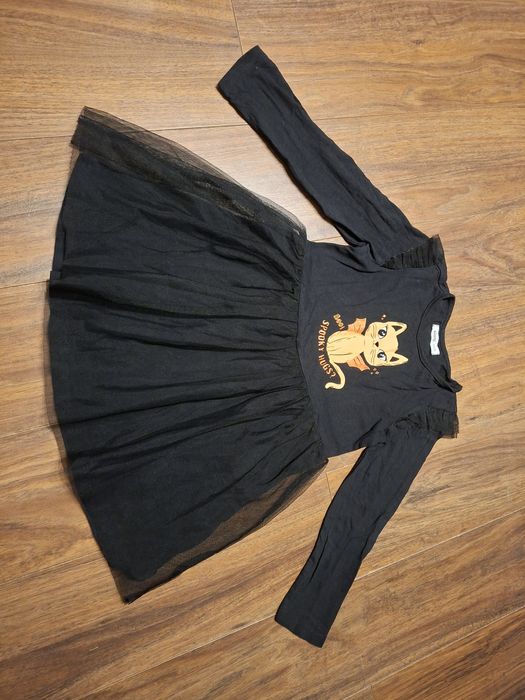 Sukienka 116 Sinsay przebranie strój nietoperz halloween