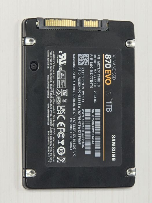 Dysk SSD 2,5" SATA Samsung EVO 870 1TB