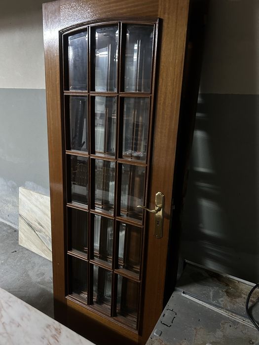 Portas madeira com vidro