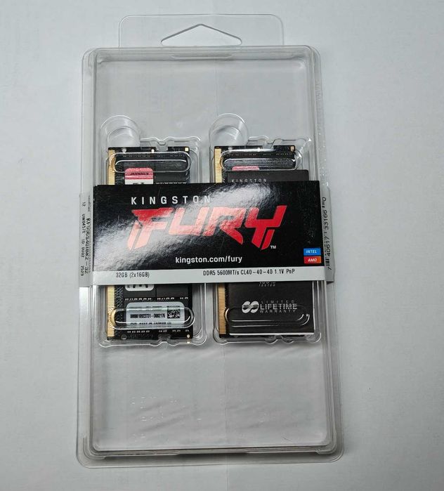 NOWA pamięć RAM DDR5 SODIMM Kingston Fury 32GB(2x16Gb) 5600MT/s CL40!