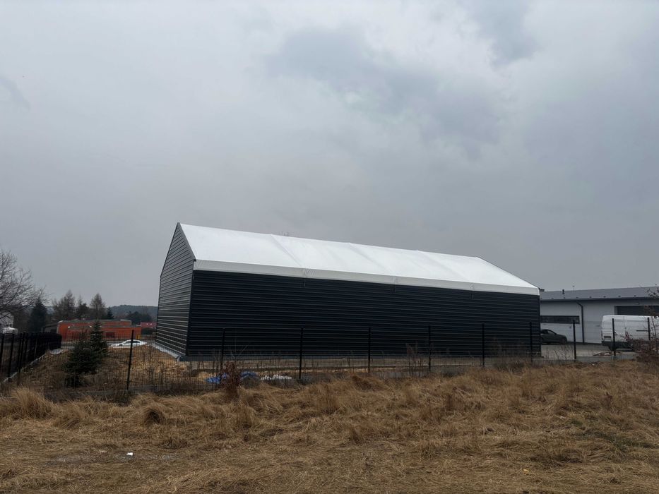 Hala namiotowa 10x20x4m dach pneumatyczny magazyn stolarnia Producent