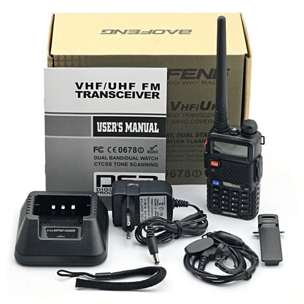 Rádio Walkie Talkie Baofeng UV-5R Novo p/ entrega imediata.