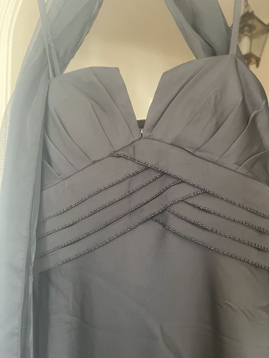 Vestido elegante comprido preto NOVO