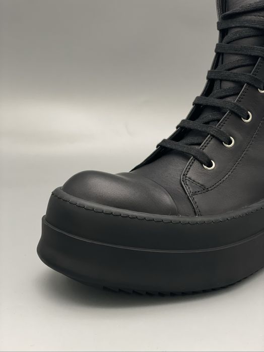 Rick Owens Ramones Mega Bumper Black High Leather/size 38-44