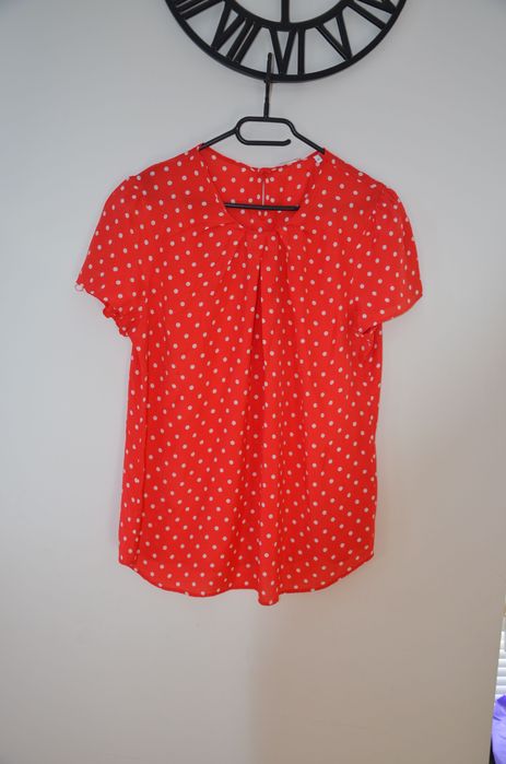 bluzka r. 38/40 seidensticker groszki 100% Silk/jedwab