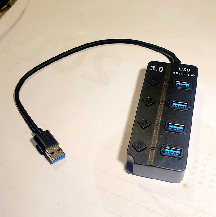 Adapter Hub rozdzielacz 4xUSB rozgałęźnik