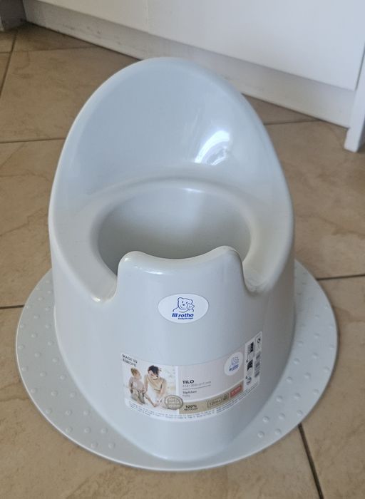 Nowy Tilo ergonomiczny nocnik dziecięcy Rotho baby 12m+ szarynew potty