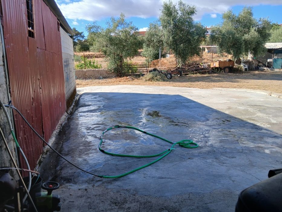 Terreno com pavilhão com 200 metros quadrados e mais anexos