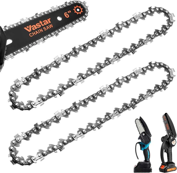 4 correntes mini moto-serra portátil - 6 polegadas