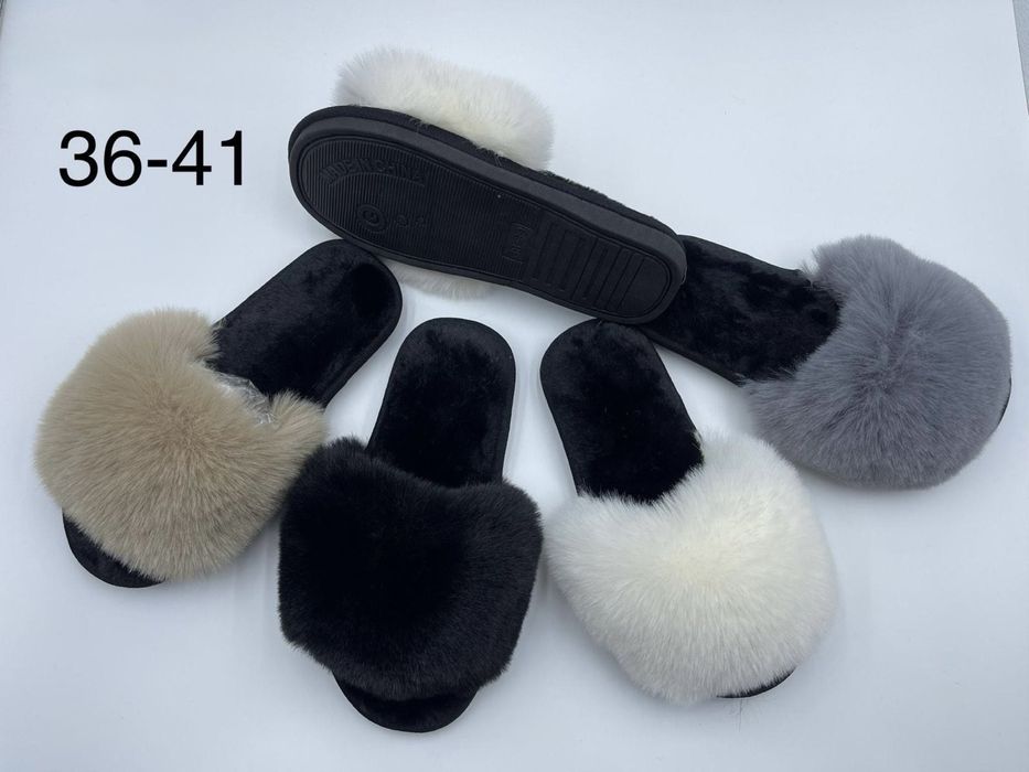 Кімнатні пухнасті тапочки 36,37,38,39,40,41.