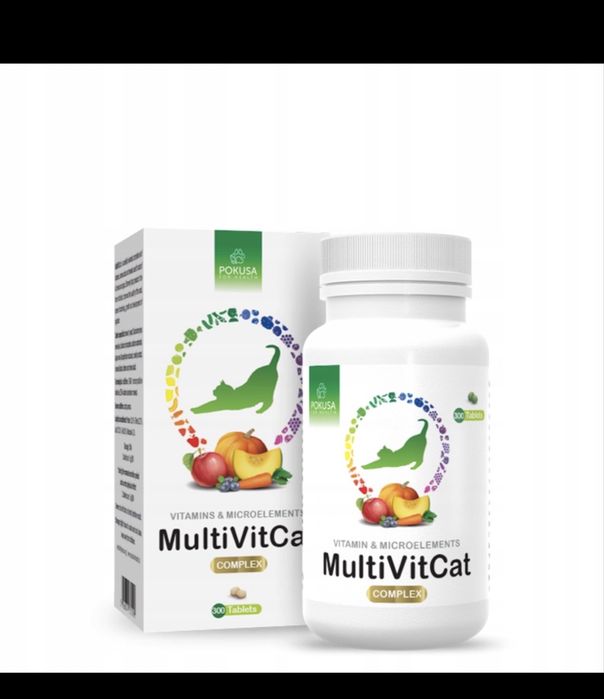 2 opakowania POKUSA MultiVit Cat 300 tabl.