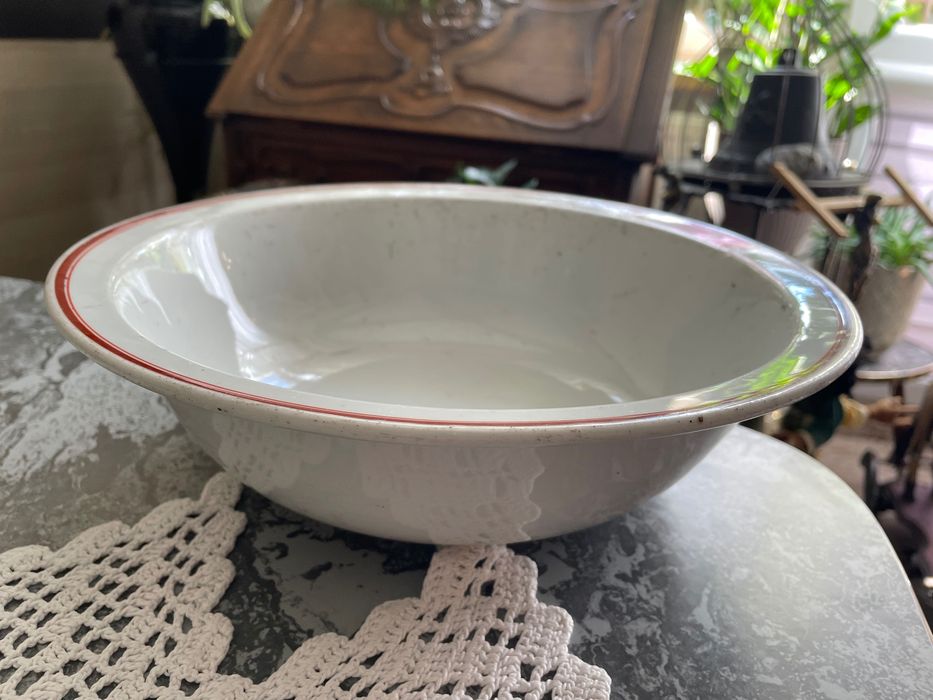 Duża porcelanowa misa kantynowa RAD Rosenthal ze swastyką