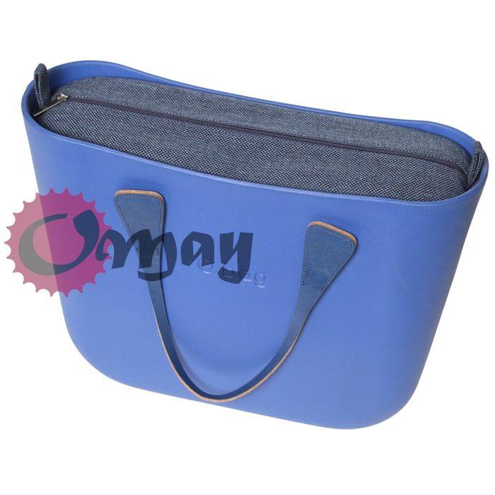 GRANATOWY organizer OBAG STANDARD plecionka niebieska 2 kieszenie OMAY