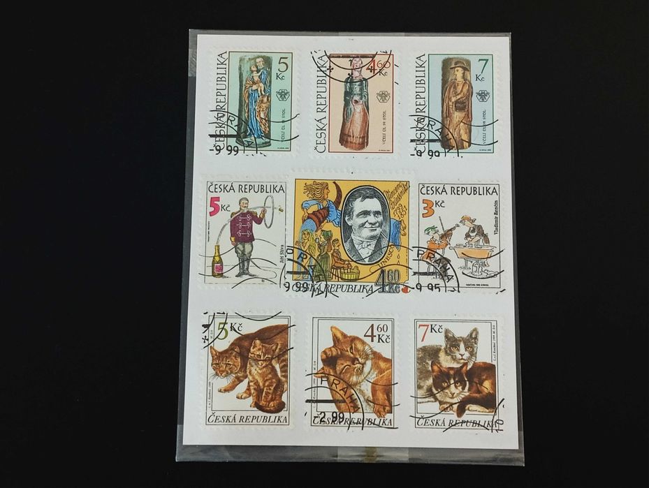 Zestaw czeskich znaczków pocztowych