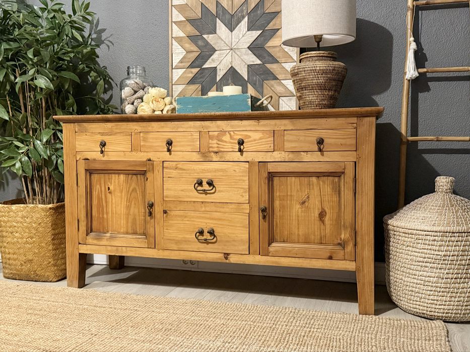 aparador, consola, armario, louceiro, movel, mexicano, rustico