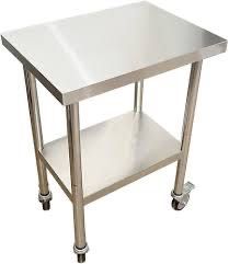 Carrinho/Mesa de cozinha aço inoxidável/Stainless kitchen cart & table