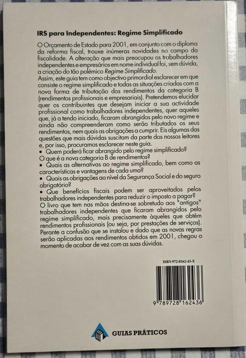 Livro IRS para Independentes - Regime Simplificado
