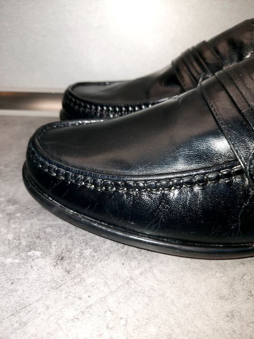 Loafersy Starc roz.42 ręcznie robione, skóra, buty wizytowe