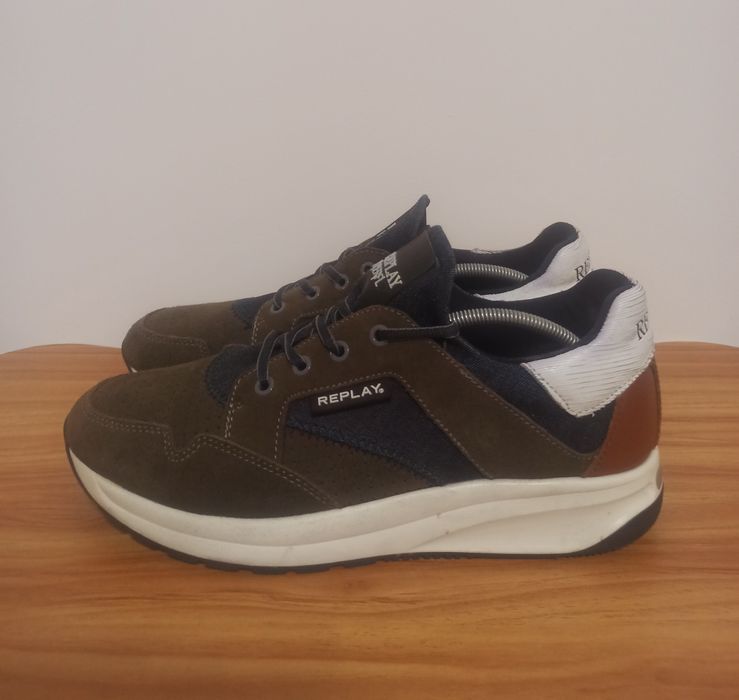 Чоловічі Кросівки Replay Оригінал  Натуральна замша Розмір 43-27,5см