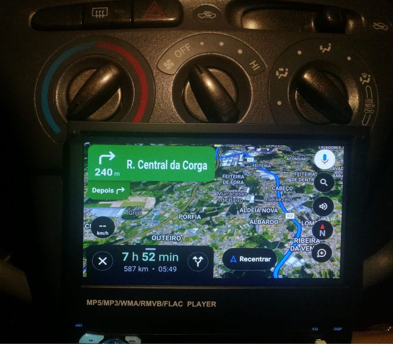 Auto-Rádio MP5 Retrátil Touch (NOVO) GPS/ Atende Chamadas etc