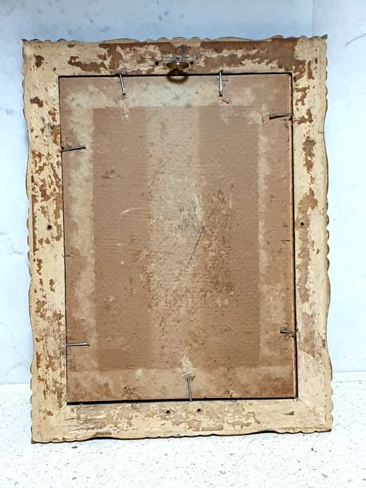 Rara antiga imagem religiosa Cristóleo ressurreição de Cristo