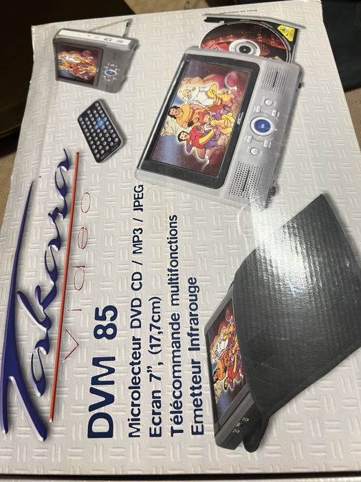 Leitor de dvd portatil para adaptar a im aitomovel ou em mesa