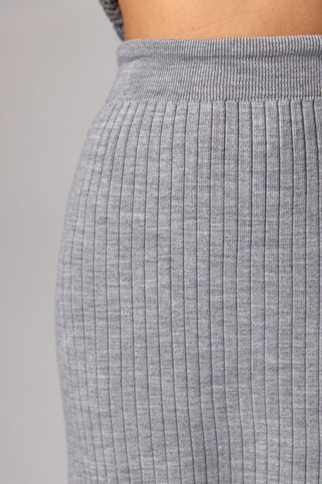 Костюм теплий трикотаж повсякденний спідниця міді